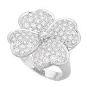 VanCleef&Arpels ヴァンクリーフ&アーペル コスモス ラージモデル リング ダイヤモンド(D3.26ct) 750 K18 WG ホワイトゴールド...