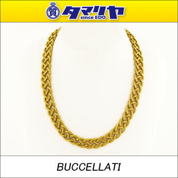 GIANMARIA BUCCELLATI ジャンマリア ブチェラッティ CREPE DE CHINE クレープデシン ネックレス K18 750 YG イエローゴールド ITALY【送料無料】【代引き手数料無料】レディース チョーカー【中古】30080107