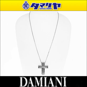 DAMIANI ダミアーニ ベルエポック Belle Epoque バゲット&プリンセスカットダイヤ クロス ネックレス 42cm 750 K18 WG ホワイトゴールド【送料無料】ペンダント【代引き手数料無料】【中古】30430620