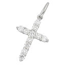 TIFFANY&Co. ティファニー ダイヤモンド スモールクロス ペンダントトップ PT950 プラチナ【送料無料】【代引き手数料無料】【中古】2410030...