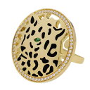 Cartier カルティエ パンテール ペラージュ ダイヤ ツァボライト ブラックラッカー 750 K18 YG イエローゴールド 日本サイズ9号 #49【送料...