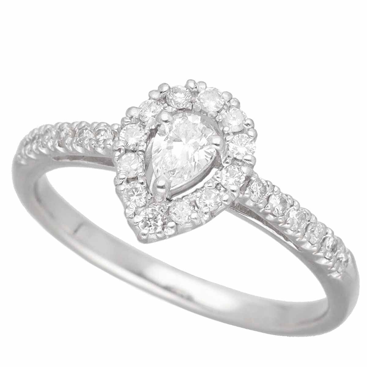 乐天商城 - 三越ジュエリー　ダイヤモンド(0.16ct)サイドダイヤモンド(0.24ct)リング Pt900 プラチナ 日本サイズ約11号 #51【送料無料】【代引き手数料無料】指輪【中古】22711007