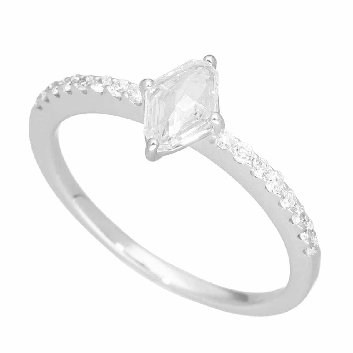 Rakuten - ダイヤモンド(0.303ct E-VS1)サイドダイヤモンド(0.16ct)リング Pt900 プラチナ 日本サイズ約12号 #52 鑑定書【送料無料】【代引き手数料無料】指輪【中古】24441107