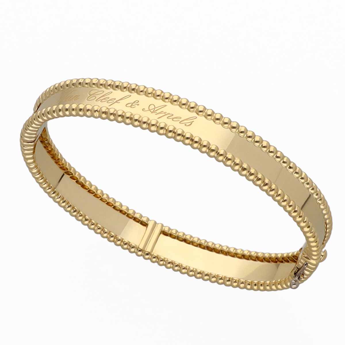 VanCleef&Arpels ヴァンクリーフ&アーペル ペルレ シニアチュール ブレスレット スモールモデル 16cm 750 K18 YG イエローゴールド VCARP3K300【送料無料】【代引き手数料無料】【中古】TMR2510140008