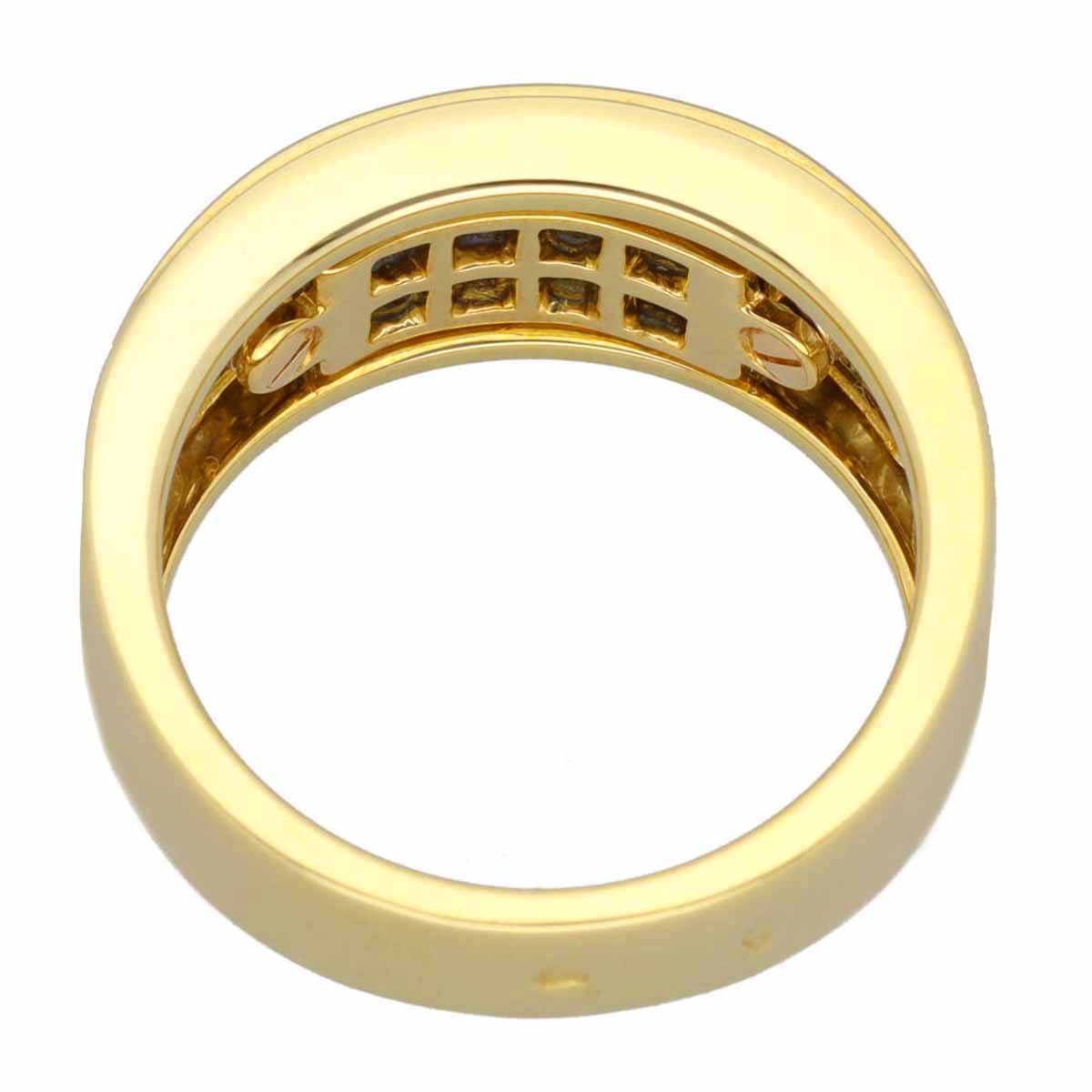 Cartier カルティエ ディアボロ インビジブルセッティング ブルーサファイア ダイ...