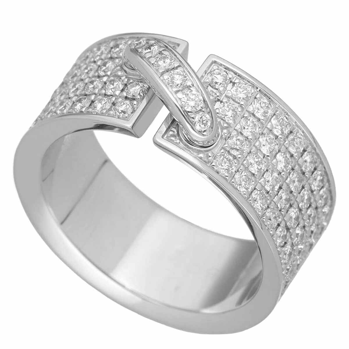 CHAUMET ショーメ ダイヤモンド リアン リング 750 K18 WG ホワイトゴールド 日本サイズ約10号 #50【送..