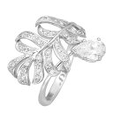 CHANEL シャネル プリュム ドゥ シャネル リング ペアシェープダイヤモンド(0.50ct E-VVS1-Ex) J4137 750 K18 WG ホワイ...