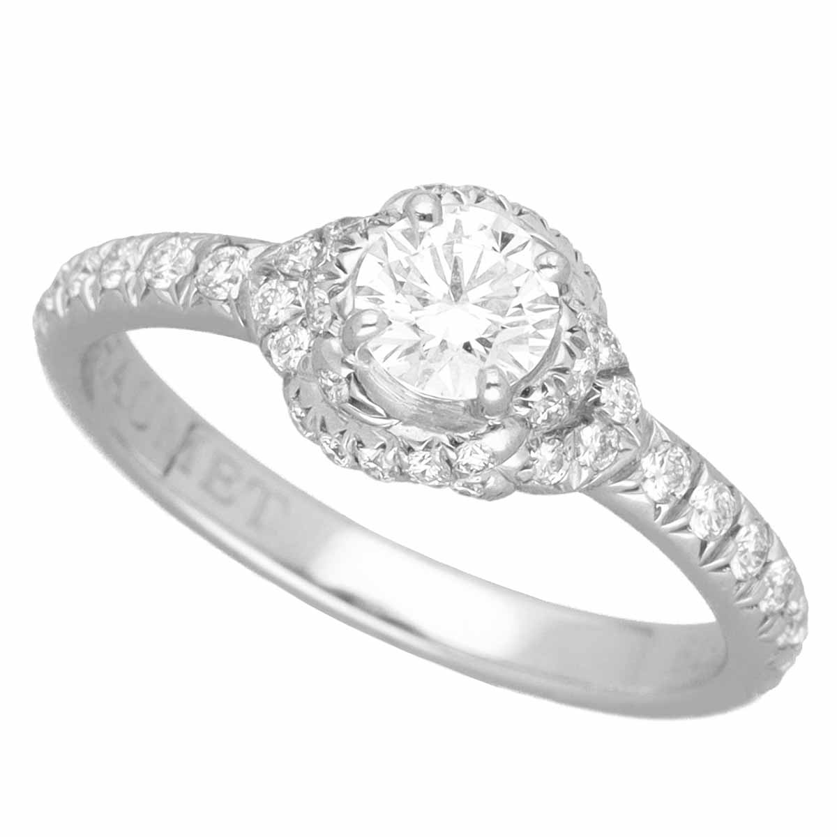 CHAUMET ショーメ ダイヤ(D0.30ct D-VS1-3Ex) リアン・ダムール ソリテール リング Pt950 プラチナ Ref.J3LCZZ 日本サイズ約7号 #47 GIA鑑定書【送料無料】【代引き手数料無料】指輪 【中古】32130208