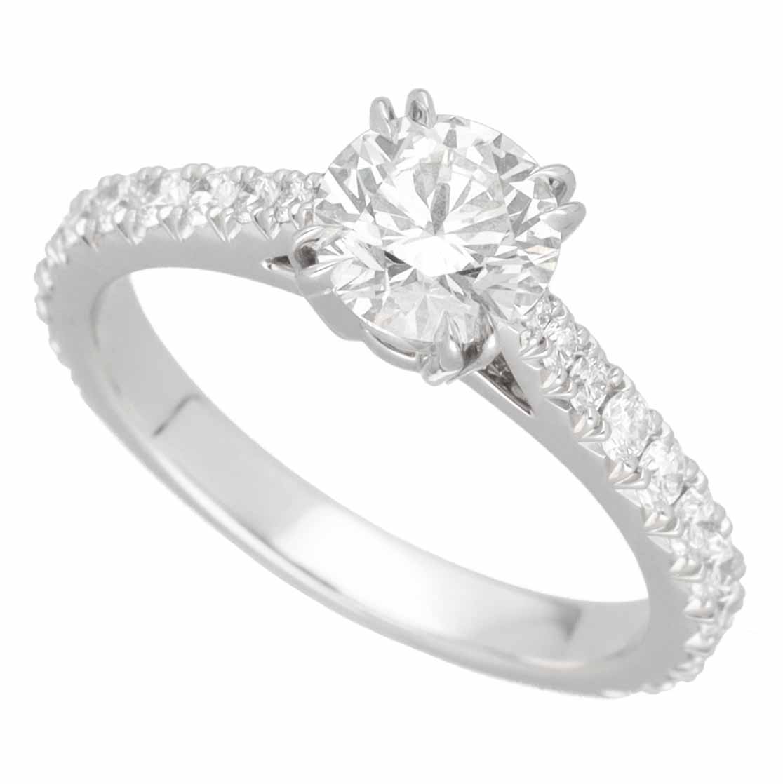 HARRY WINSTON �ϥ꡼�����󥹥ȥ� ���������(0.75ct F-VVS2-3Ex) �֥�ꥢ��� ��֡���� PT950 �ץ���� ���ܥ�����...