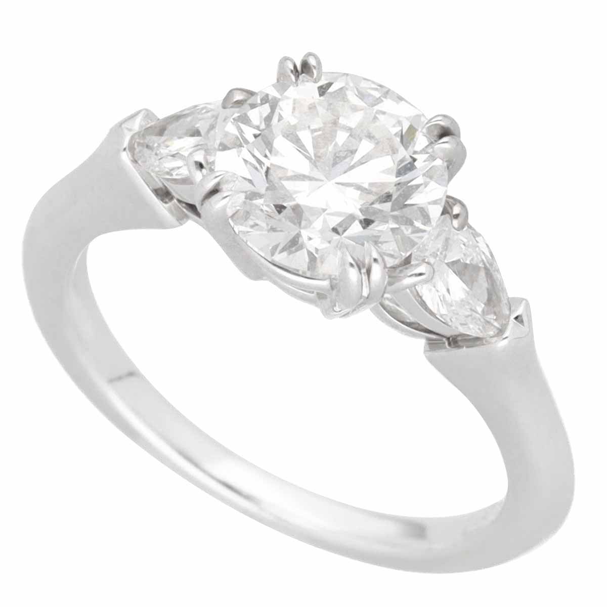 HARRY WINSTON �ϥ꡼�����󥹥ȥ� ���������(1.25ct E-VVS1-3Ex) �饦��� ���饷�å� �ڥ��������� ��� PT950 �ץ�...