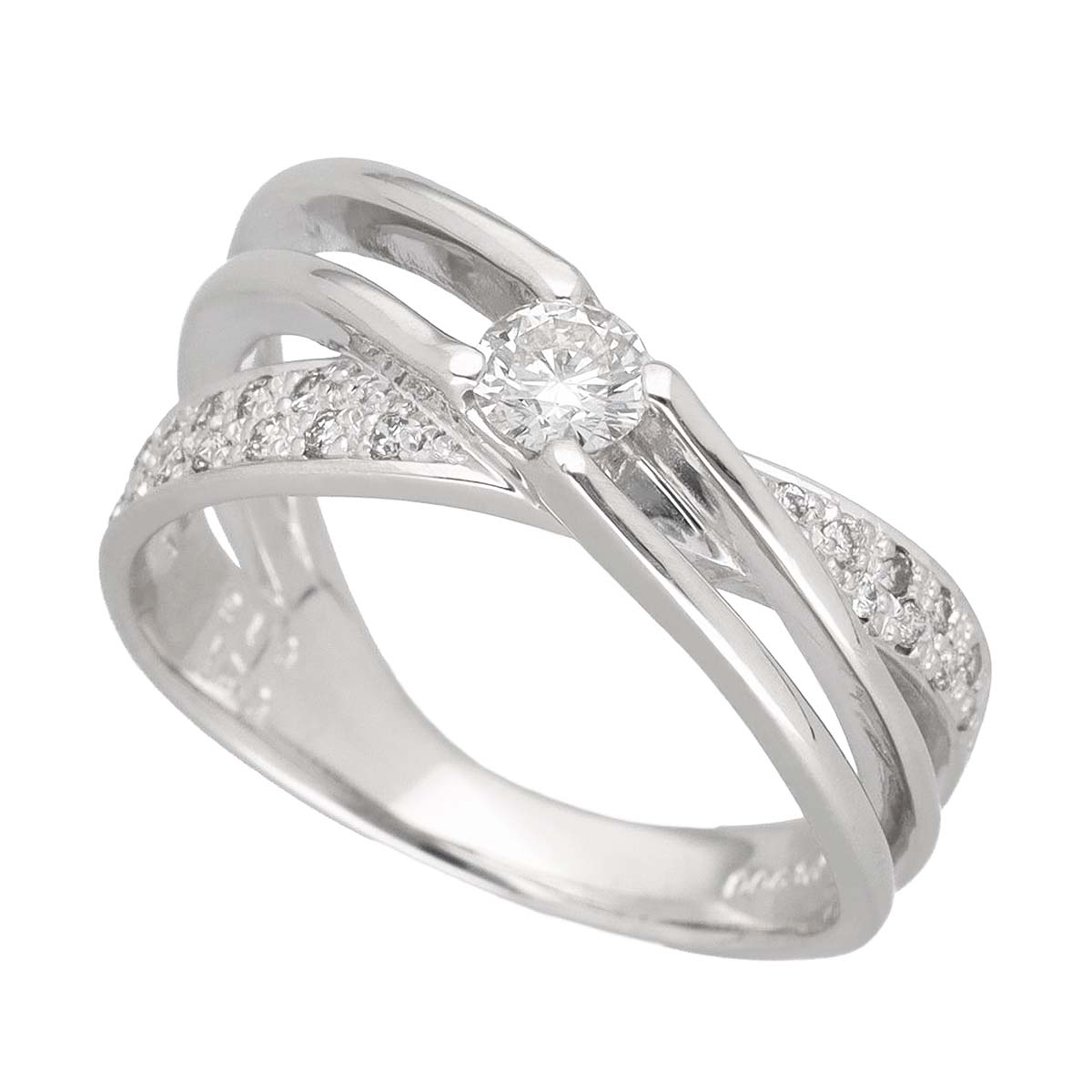 乐天商城 - ダイヤモンド(0.21ct)サイドダイヤモンド(0.13ct) リング Pt900 プラチナ 日本サイズ約12号 #52【送料無料】【代引き手数料無料】指輪【中古】22791109