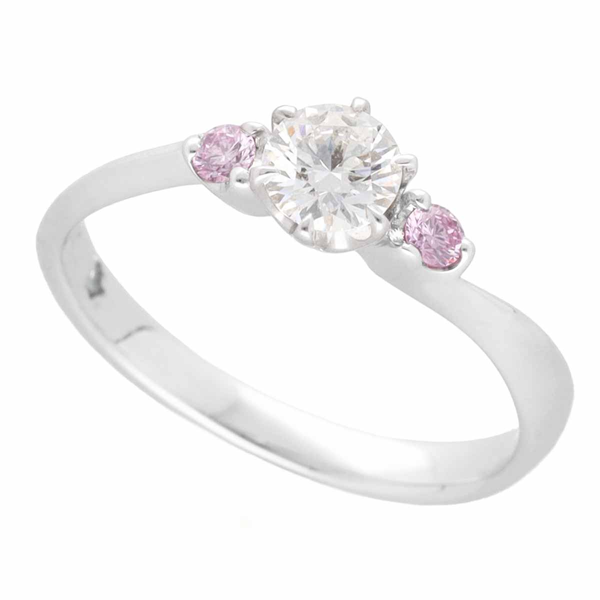 Rakuten - Canal 4 ℃ カナルヨンドシー ダイヤモンド(0.301ct D-VS2-3VG)ピンクダイヤモンド リング Pt1000 プラチナ 日本サイズ約8号 #48 鑑定書【送料無料】【代引き手数料無料】指輪【中古】21710904