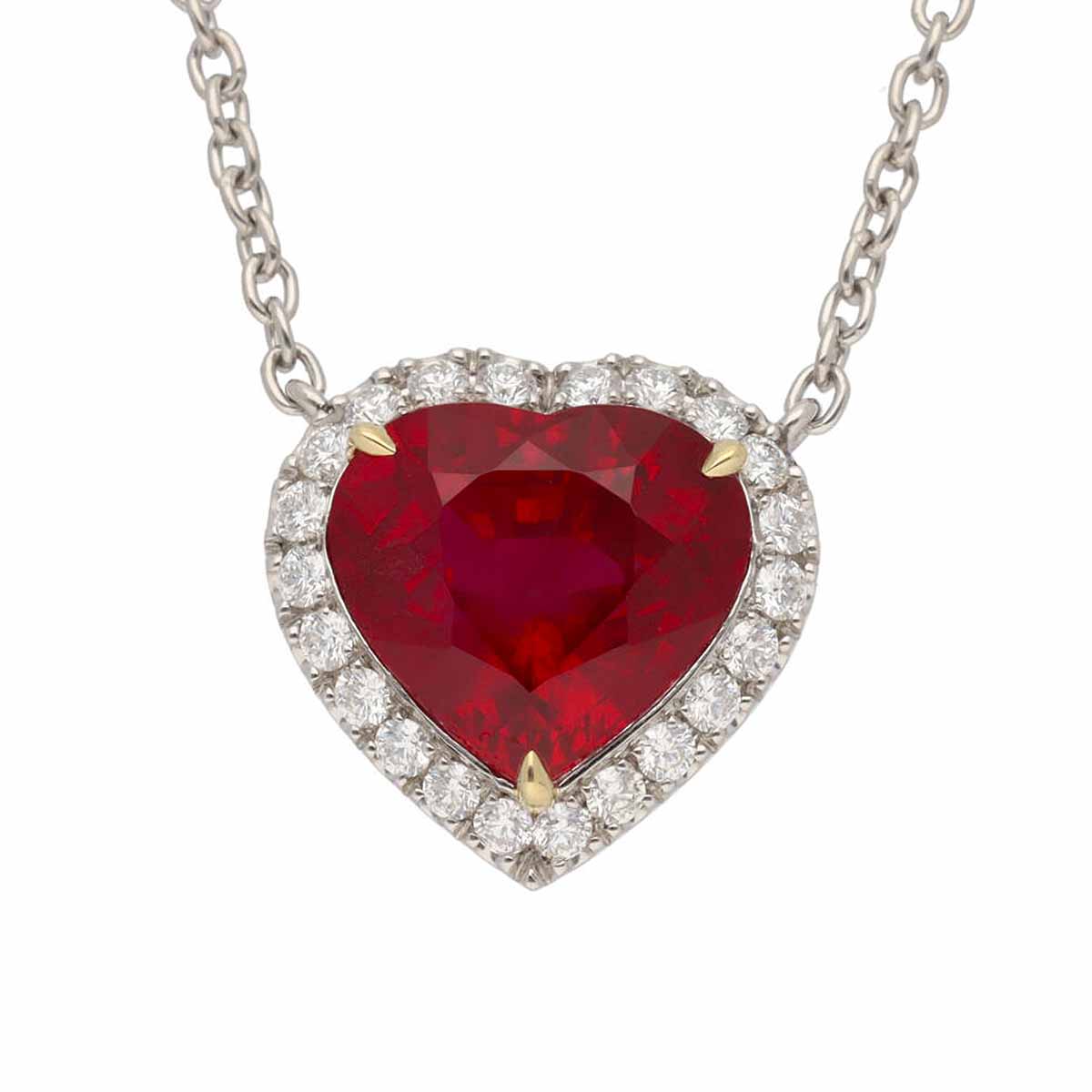 HARRY WINSTON ハリーウィンストン ピジョンブラッド ビルマ産 ハートシェイプルビー(3.02ct vivid red 