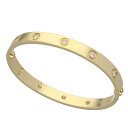Cartier カルティエ ラブブレス フルダイヤモンド 17cm 750 K18 YG イエローゴールド 1997【送料無料】【代引き手数料無料】レディース【...