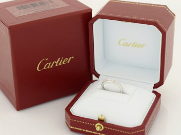 Cartier カルティエ ダイヤ エタニティ リング K18 WG ホワイトゴールド 日本サイズ約7号 #47　バレリーナ【送料無料】【代引き手数料無料】指輪 レディース【中古】26750902
