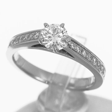 CHAUMET ショーメ ダイヤ(D0.34ct D-VS1-VG) フリソン ソリテール リング Pt950 プラチナ Ref.J3BCZZ 日本サイズ約5号 ♯45【代引き手数料】【送料無料】レディース 指輪【中古】31650904