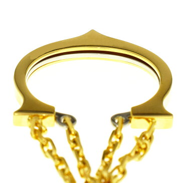 Cartier カルティエ キーリング 750 K18 YG イエローゴールド SS ステンレス【送料無料】【代引き手数料無料】バッグチェーン グローブ 手袋用ホルダー【中古】31721017