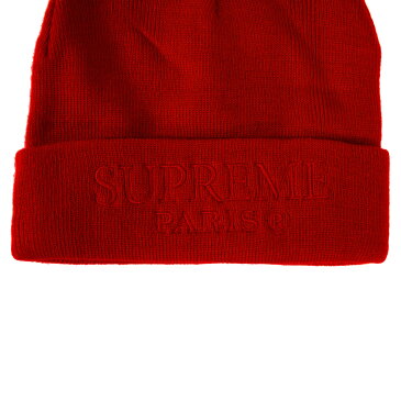 【新品】SS19BN9 Supreme シュプリーム TONAL LOGO BEANIE RED フリーサイズ 100％アクリル Made In China【送料無料】男女兼用　帽子【代引き手数料無料】31530746価格交渉・下取可/全商品】03-3455-7834☆送料無料！代引手数料無料！