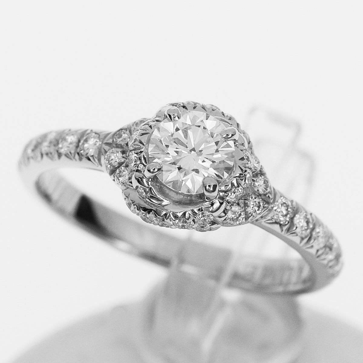 CHAUMET ショーメ ダイヤ(D0.30ct D-VS1-3Ex) リアン・ダムール ソリテール リング Pt950 プラチナ Ref.J3LCZZ 日本サイズ約7号 #47 GIA鑑定書【送料無料】【代引き手数料無料】指輪 レディース【中古】32130208