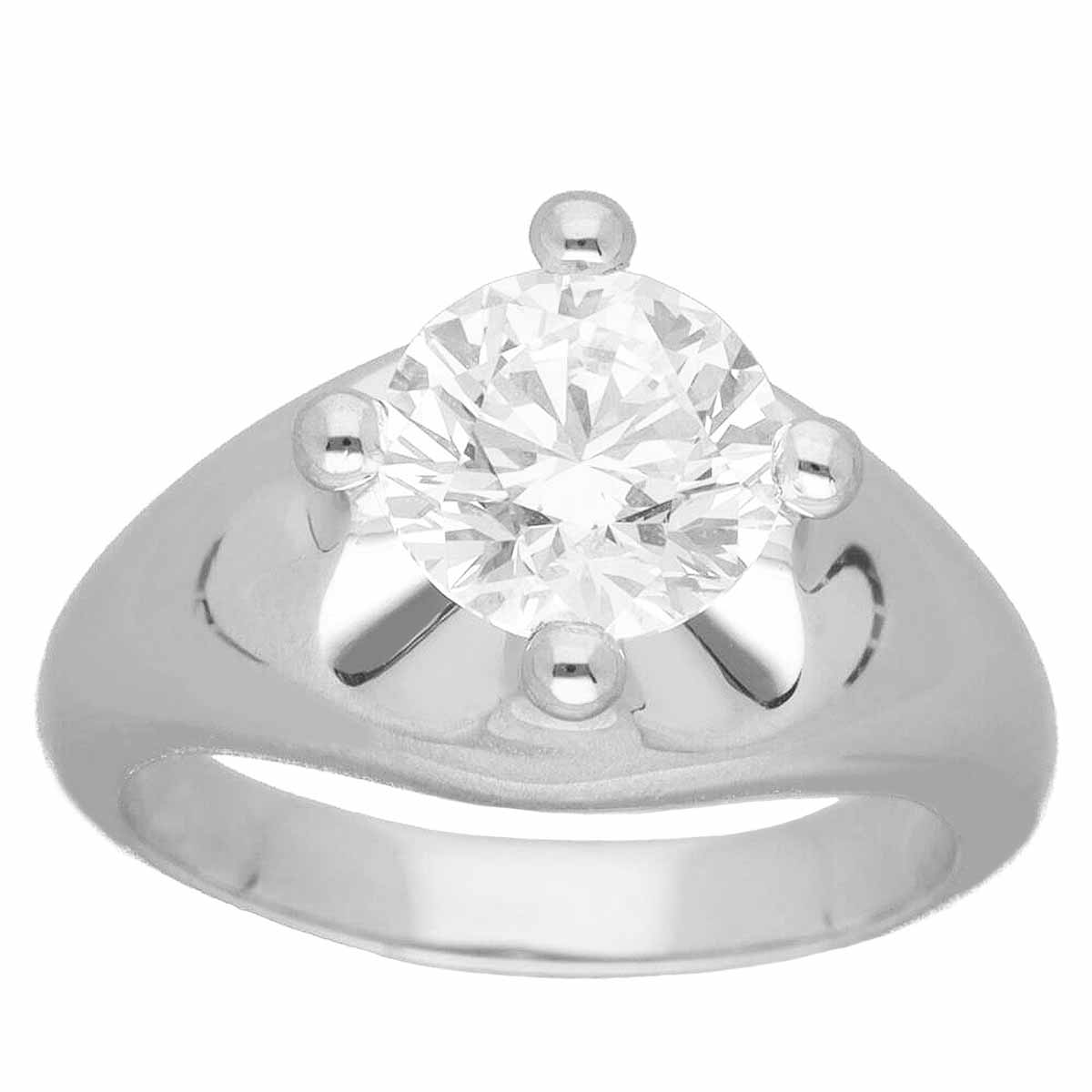 BVLGARI ブルガリ コロナ ダイヤモンド(1.67ct D-VS1) ソリティア リング 323743 サイズ約9号 #49 Pt950 プラチナ Made In Italy【送料無料】【代引き手数料無料】指輪 ソリテール【中古】21230101