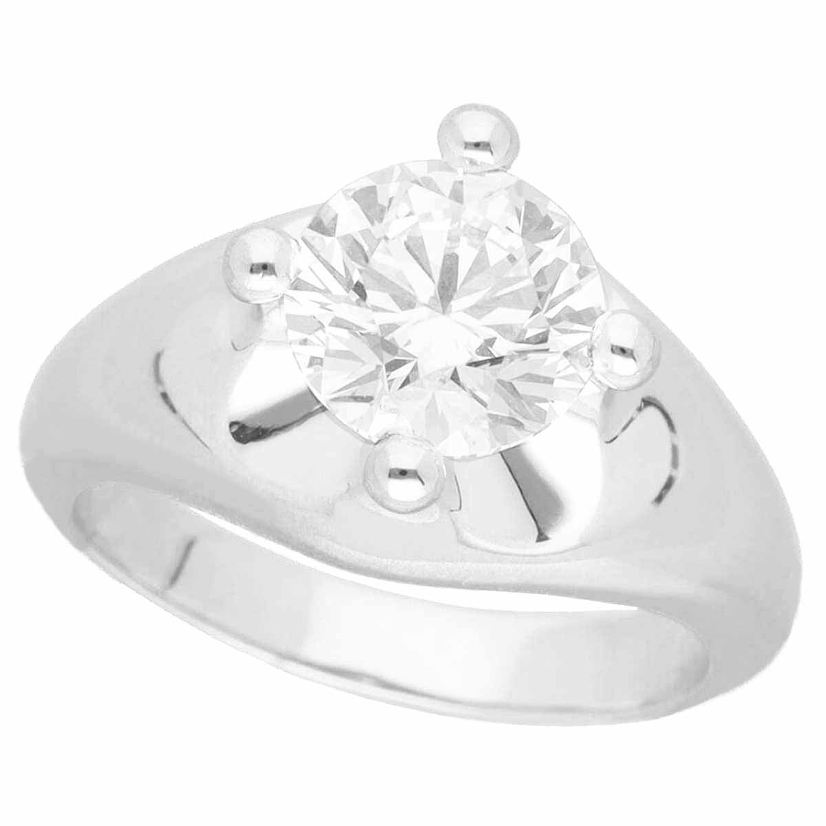 BVLGARI ブルガリ コロナ ダイヤモンド(1.67ct D-VS1) ソリティア リング 323743 サイズ約9号 49 Pt950 プラチナ Made In Italy【送料無料】【代引き手数料無料】指輪 ソリテール【中古】21230101