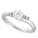 Star Jewelry スタージュエリー ダイヤモンド(0.351ct D-VS2-3Ex) ピンクダイヤモンド(0.07ct) リング PT950 プラチナ 日本サイズ約9号 #49 鑑定書指輪21811001