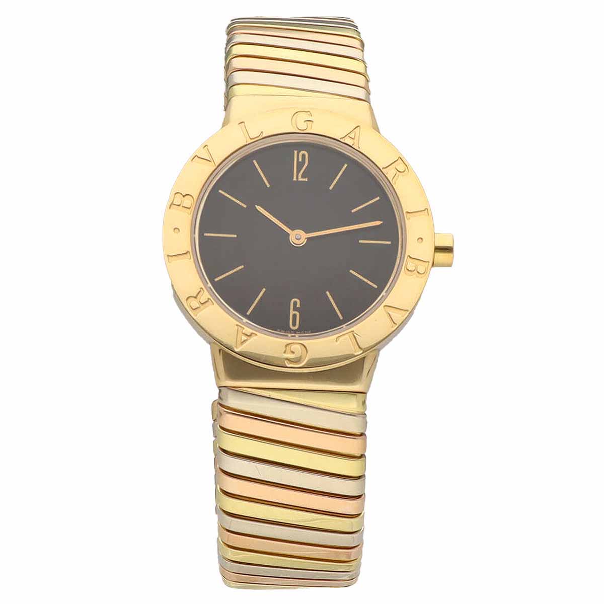 BVLGARI ブルガリ ブルガリ ブルガリ トゥボガス スリーカラー ウォッチ 30mm BB302T クォーツ 750 K18 YG WG PG イエローゴールド ホワイトゴールド ピンクゴールド SWISS【送料無料】【代引き手数料無料】時計【中古】24471221