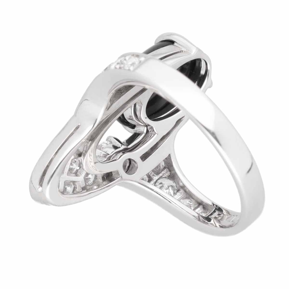BVLGARI ブルガリ ダイヤモンド オニキス エリシア リング 日本サイズ約11号 #51 7...