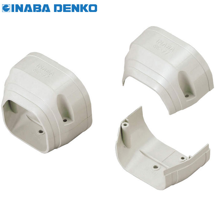 因幡電工 スリムダクトSD 端末カバー 77タイプ SE-77-I アイボリー