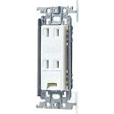 WTF1532WK パナソニック コスモシリーズワイド21 埋込アースターミナル付ダブルコンセント 金属枠付き 電設資材