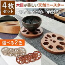 れんこん コースター 木製 和風 蓮根 4枚 セット ブラウン ベージュ キッチン かわいい おすすめ 人気 ギフト プレゼント おしゃれ インテリア 雑貨 北欧風 鍋敷き 贈り物 ギフト プレゼント かわいい おすすめ 人気 ギフト プレゼント メンズ