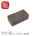 9個セット/らくらくレンガ アンティーク調ダークブラウン“笠木用”