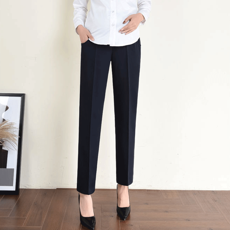 マタニティ パンツ スーツ オフィス マタニティウェア ストレッチ ボトムス ズボン...