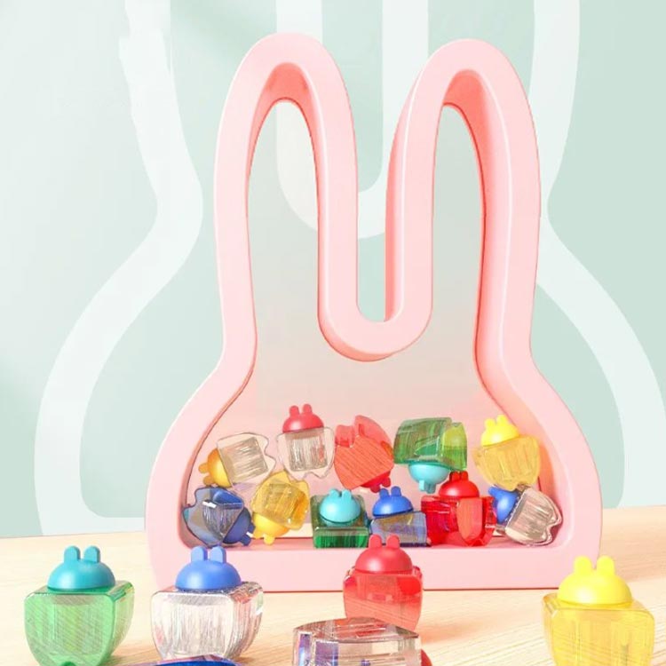 乳歯ケース 乳歯入れ 歯 ケース 熊 ウサギ かわいい ティースケース 乳歯 収納 自立式 アクリル 保管 ..