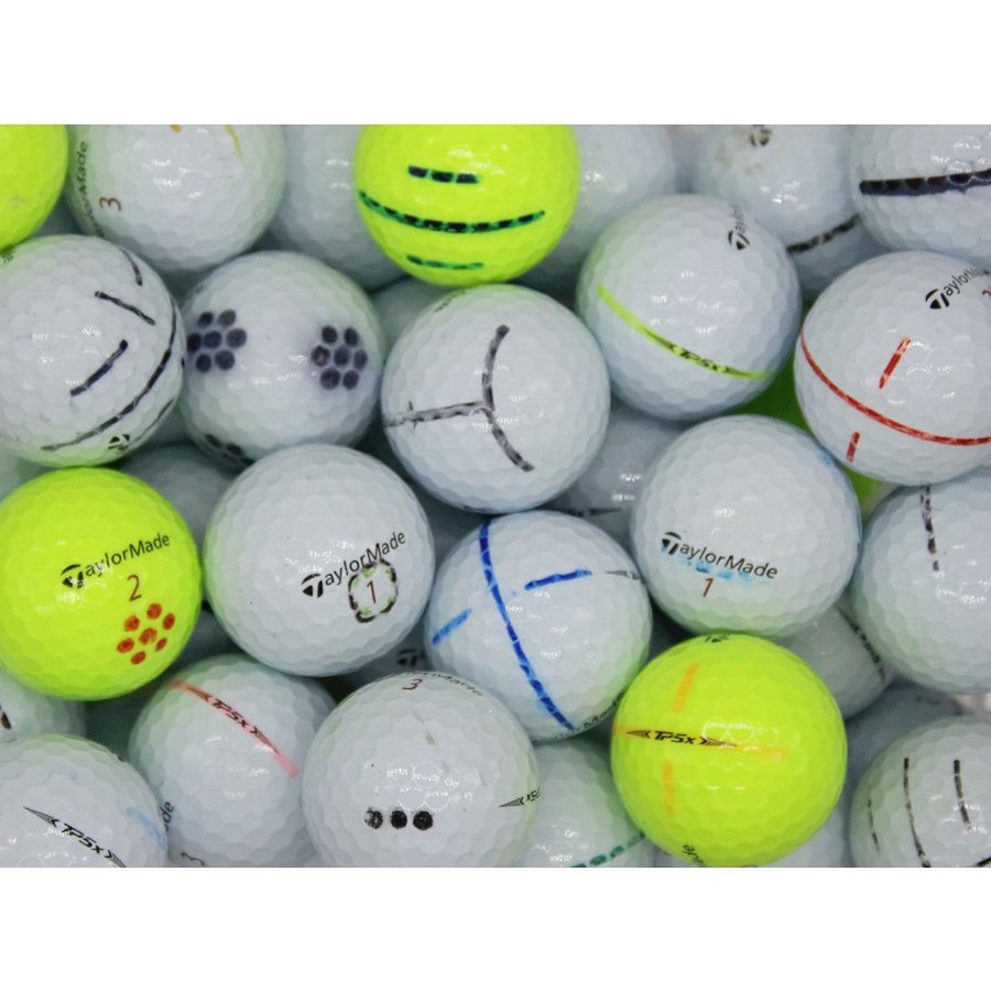 【中古】落書き テーラーメイド TaylorMade TP5x 2021年モデル 50個 球手箱 ロストボール