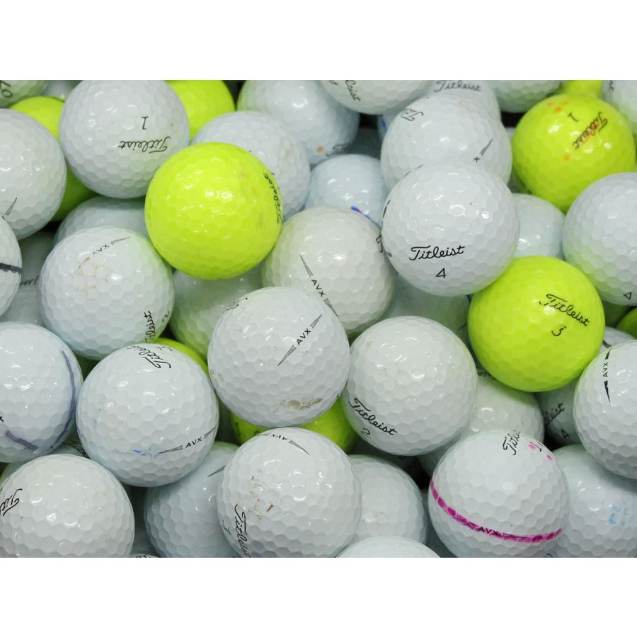 【中古】Bランク タイトリスト Titleist AVX シリーズ混合 30個 球手箱 ロストボール