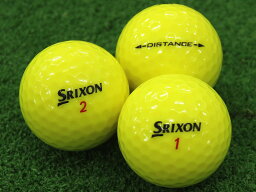 【中古】ABランク スリクソン SRIXON DISTANCE パッションイエロー 2018年モデル 30個 球手箱 ロストボール