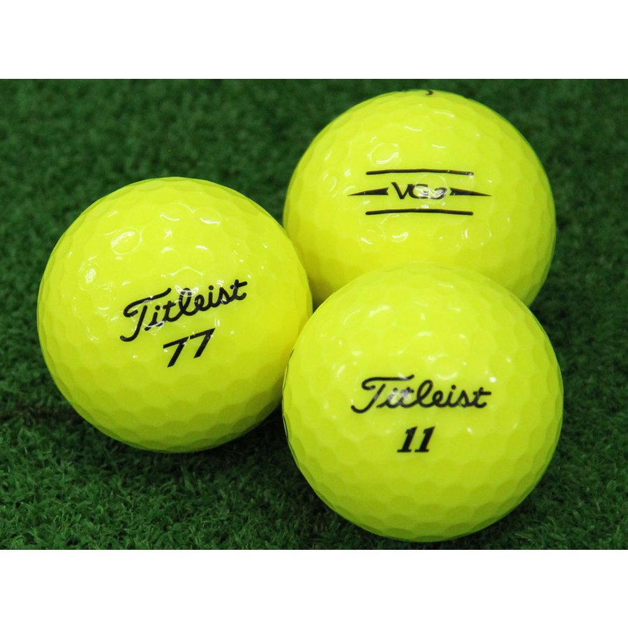 【中古】Aランク タイトリスト Titleist VG3 イエローパール 2020年モデル 20個 球手箱 ロストボール