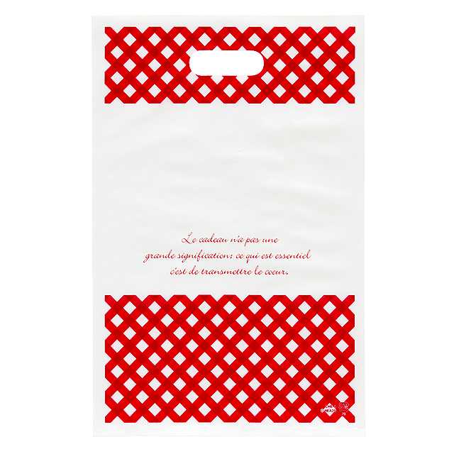 ギンガムチェックPEバッグ220mm×330mmギフトバッグ 袋 プレゼント ラッピング