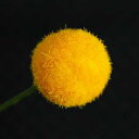 アートフラワーポンポンピックイエロー造花