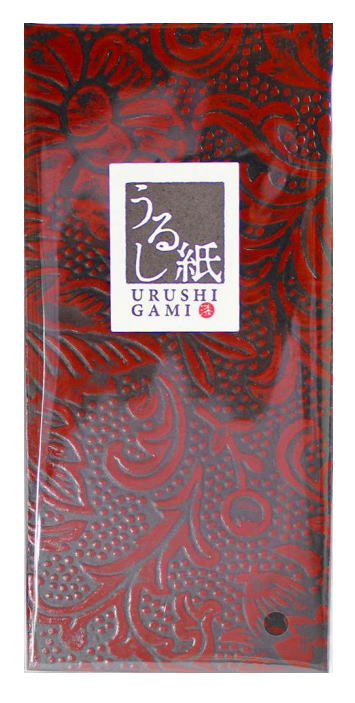 うるし紙越前和紙 一筆箋茶わがみ小路便箋 レターセット ひとふで箋