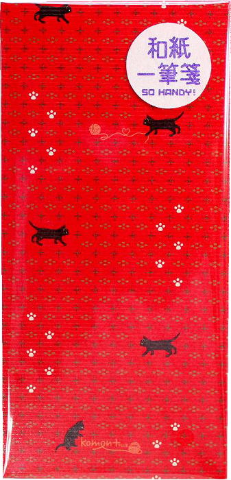 和紙一筆箋猫足に十komon Plusわがみ小路便箋 レターセット ひとふで箋 一筆箋