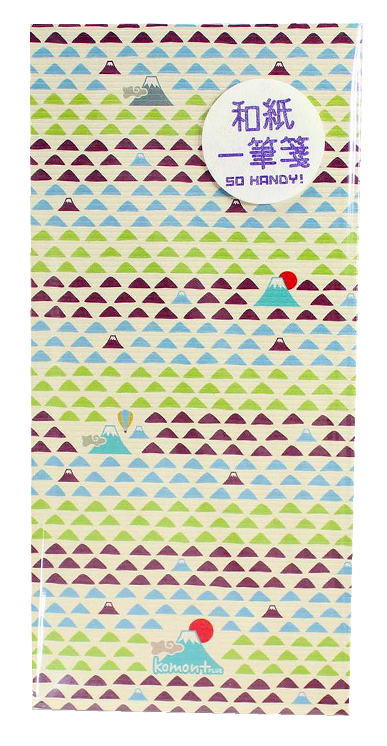 和紙一筆箋うろこ富士komon Plusわがみ小路便箋 レターセット ひとふで箋 一筆箋