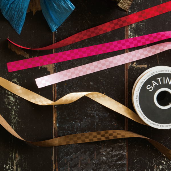 格子サテンリボン16mm幅各色リボン ギフト プレゼント ラッピング資材 包装