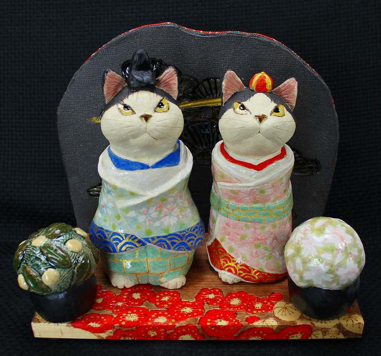 楽天市場】雛人形 陶器 猫の通販 楽天市場】雛人形 陶器 猫の通販