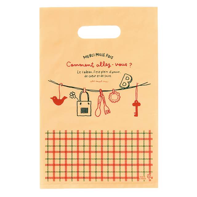 フレンチカントリーPEバッグ255mm×365mmギフトバッグ 袋 プレゼント ラッピング