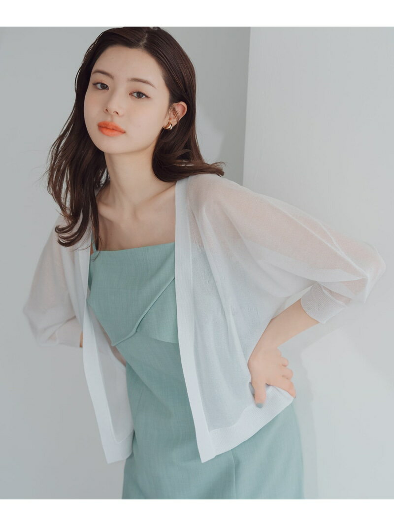 【SALE/50%OFF】2025春夏新作 ラメシアーボレロカーディガン MISCH MASCH ミッシュマッシュ トップス カーディガン ホワイト ブラック ...