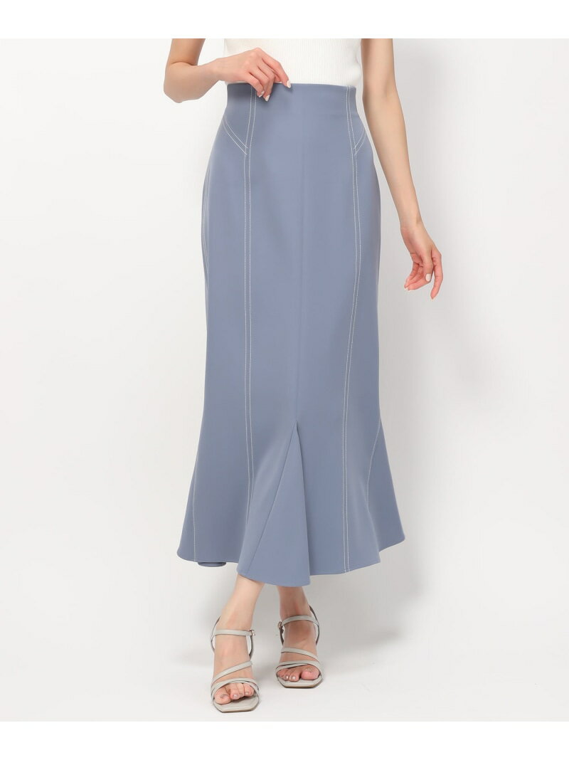 【SALE／59%OFF】ナチュラルに映えるライン美.配色ステッチマーメイドスカート MISCH MASCH ミッシュマッシュ スカート その他のスカート ブルー ブラック ブラウン ピンク【RBA_E】【送料無料】[Rakuten Fashion](4)