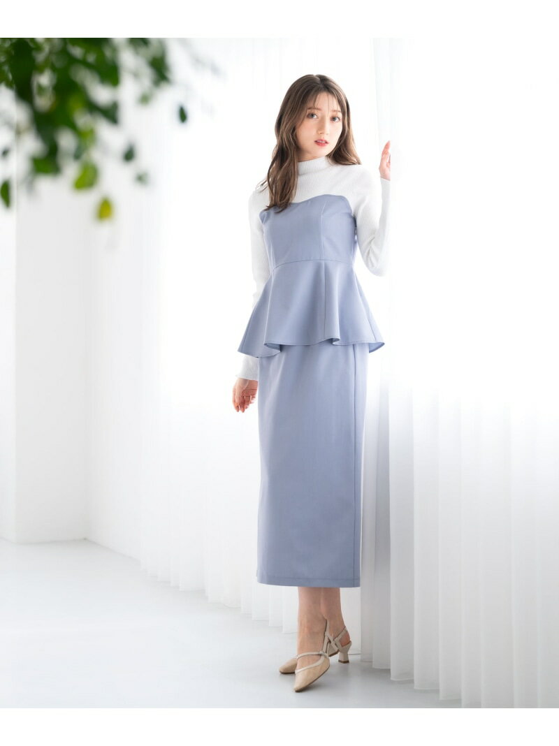 【SALE／23%OFF】【2024春夏新作】ビスチェセットアップ/MM417402 MISCH MASCH ミッシュマッシュ ワンピース・ドレス ワンピース ブルー グレー ブラウン【RBA_E】【送料無料】[Rakuten Fashion]