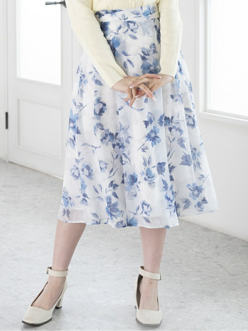 【SALE／30%OFF】水彩フラワースカート MISCH MASCH ミッシュ マッシュ スカート その他のスカート ブルー イエロー【RBA_E】【送料無料】[Rakuten Fashion]のサムネイル